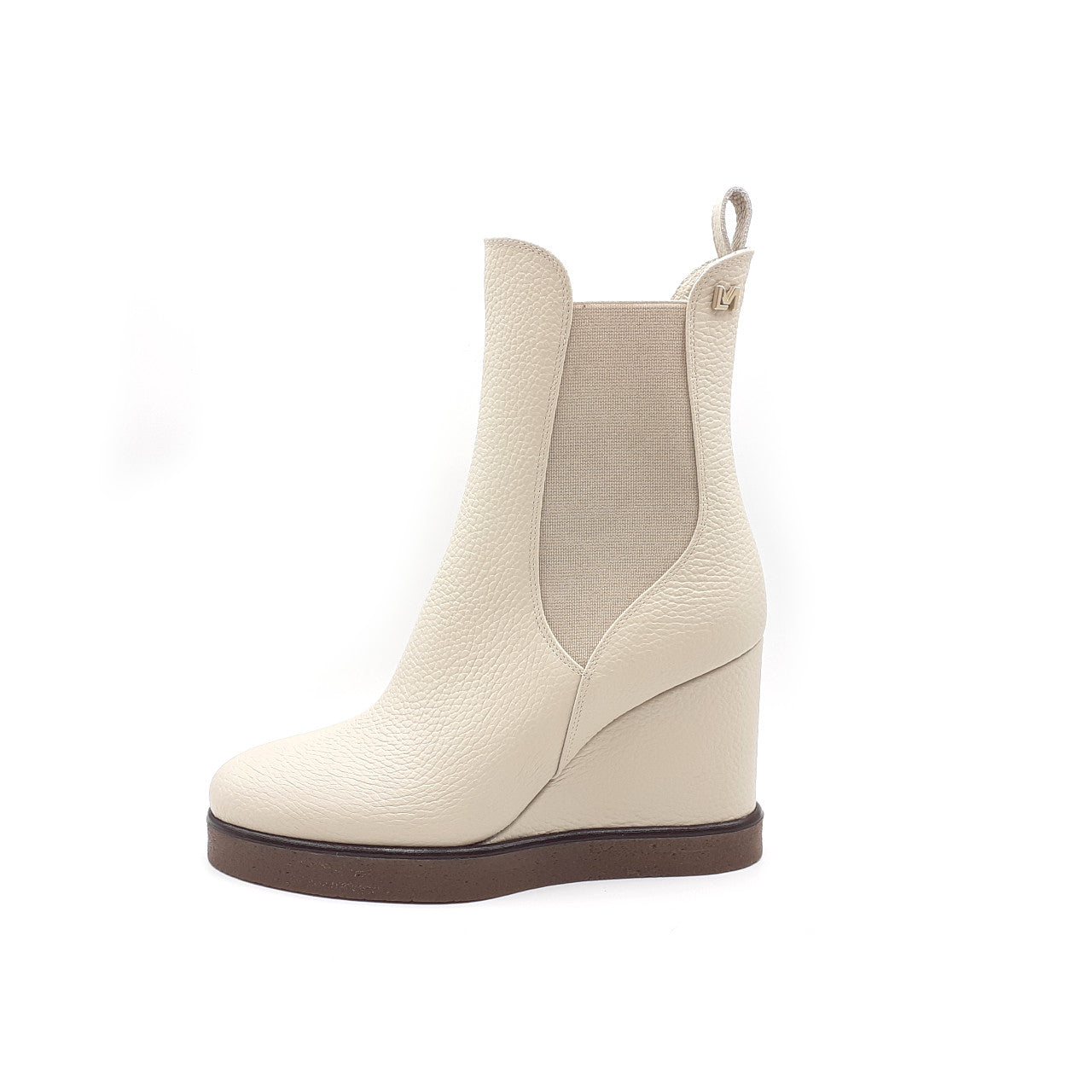 Stivaletto Nicole Pelle Latte