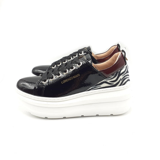 Sneakers Bianca Black/Zebra