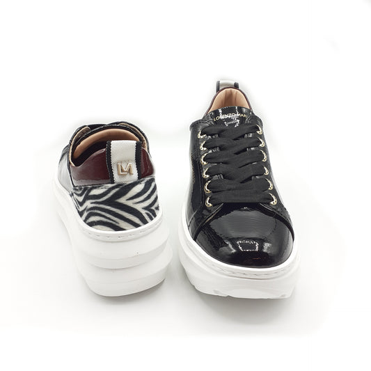 Sneakers Bianca Black/Zebra